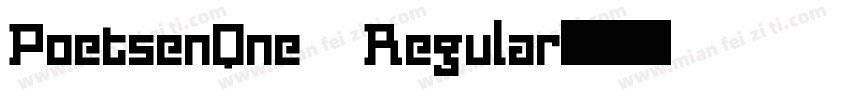 PoetsenQne Regular字体转换